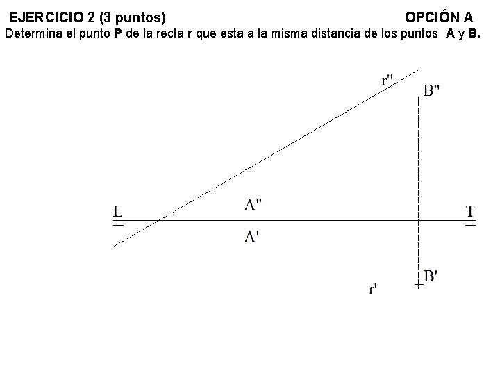 EJERCICIO 2 (3 puntos) OPCIÓN A Determina el punto P de la recta r
