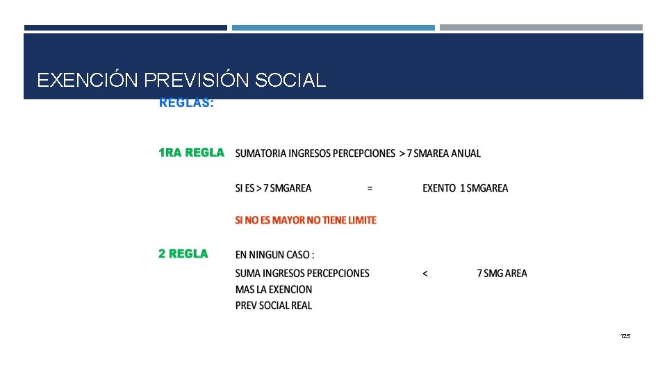 EXENCIÓN PREVISIÓN SOCIAL 125 