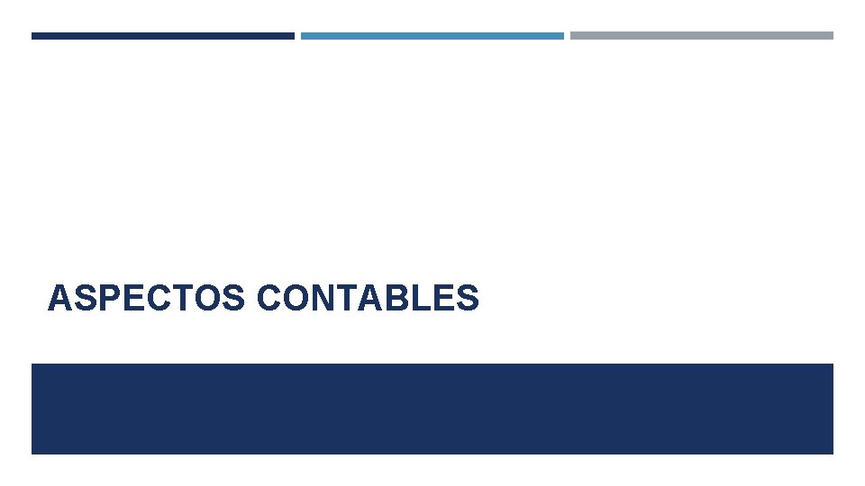 ASPECTOS CONTABLES 