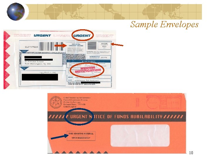 Sample Envelopes 10 
