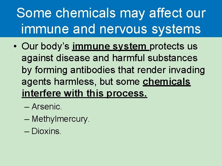 Environmental Hazards and Human Health Chapter 14 Section