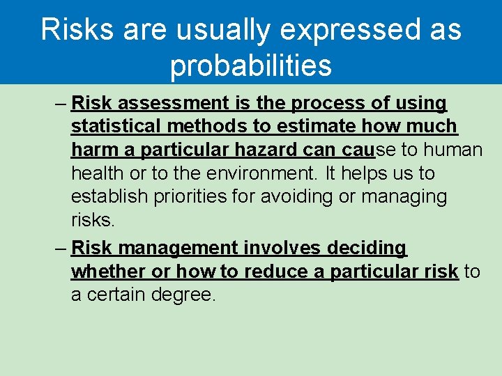 Environmental Hazards and Human Health Chapter 14 Section