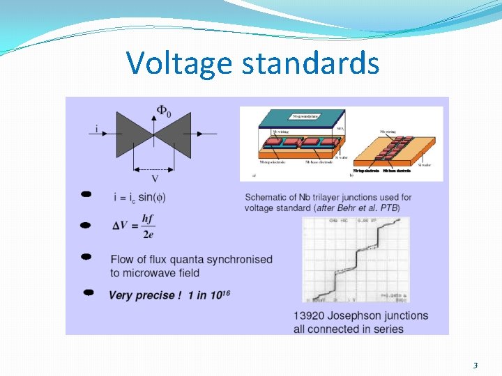 Voltage standards 3 