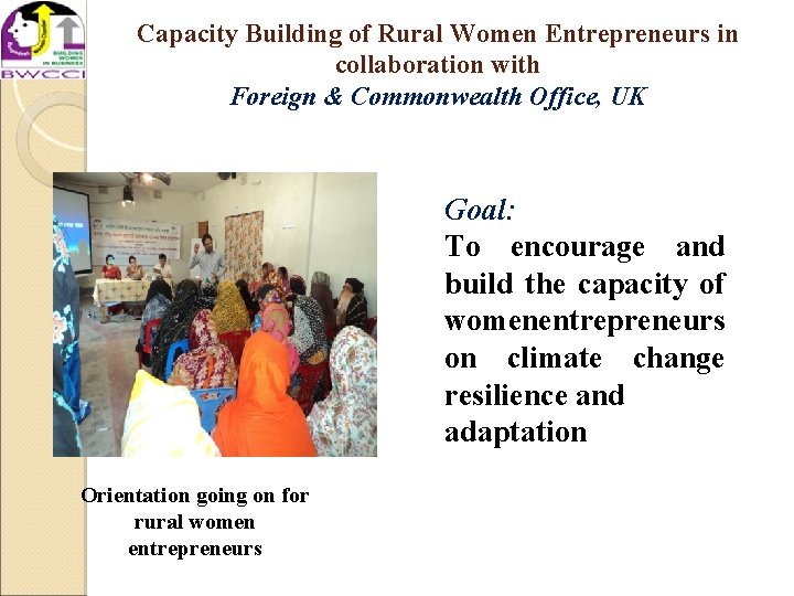 Capacity Building of Rural Women Entrepreneurs in collaboration with Foreign & Commonwealth Office, UK