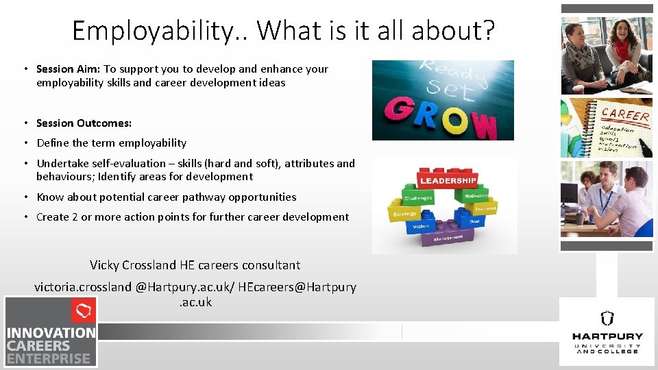 Employability. . What is it all about? • Session Aim: To support you to