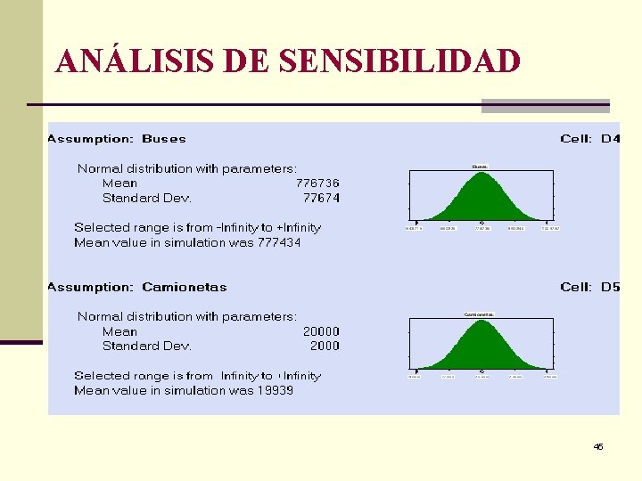 ANÁLISIS DE SENSIBILIDAD 45 