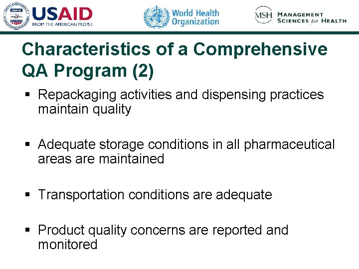 Drug and Therapeutics Committee Session 5 Pharmaceutical Quality