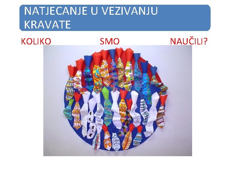 NATJECANJE U VEZIVANJU KRAVATE KOLIKO SMO NAUČILI? 