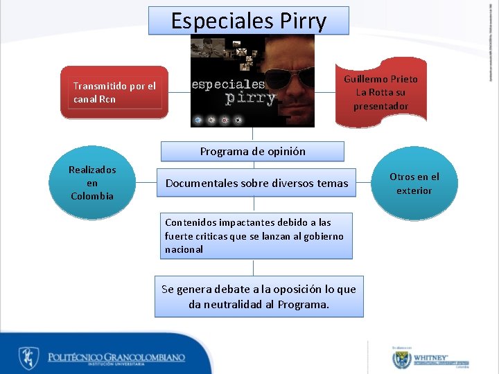 Especiales Pirry Guillermo Prieto La Rotta su presentador Transmitido por el canal Rcn Programa Especiales Pirry Guillermo Prieto La Rotta su presentador Transmitido por el canal Rcn Programa