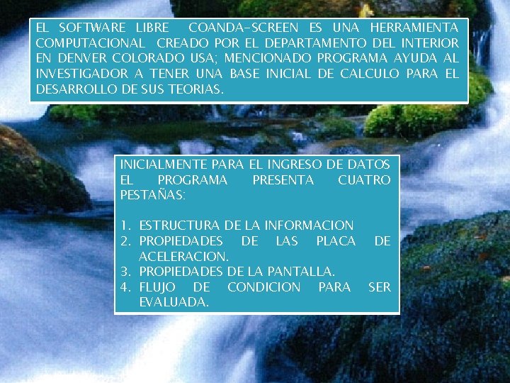 EL SOFTWARE LIBRE COANDA-SCREEN ES UNA HERRAMIENTA COMPUTACIONAL CREADO POR EL DEPARTAMENTO DEL INTERIOR EL SOFTWARE LIBRE COANDA-SCREEN ES UNA HERRAMIENTA COMPUTACIONAL CREADO POR EL DEPARTAMENTO DEL INTERIOR