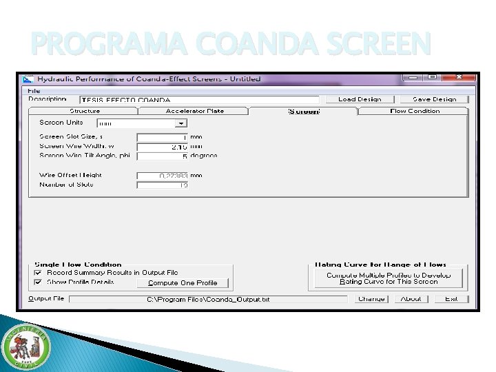 PROGRAMA COANDA SCREEN PROGRAMA COANDA SCREEN