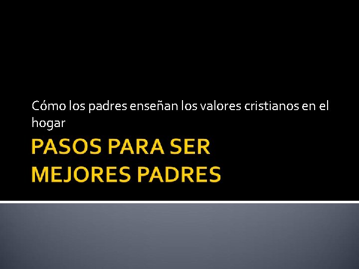Cómo los padres enseñan los valores cristianos en el hogar 