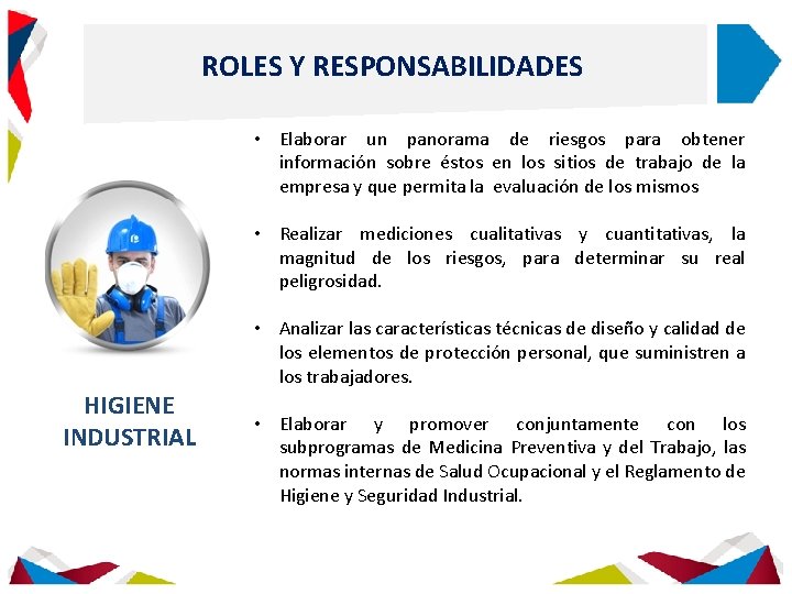 ROLES Y RESPONSABILIDADES • Elaborar un panorama de riesgos para obtener información sobre éstos