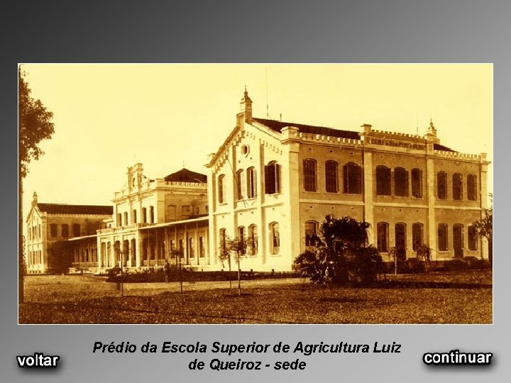 Prédio da Escola Superior de Agricultura Luiz de Queiroz - sede 