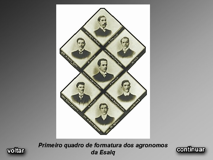 Primeiro quadro de formatura dos agronomos da Esalq 