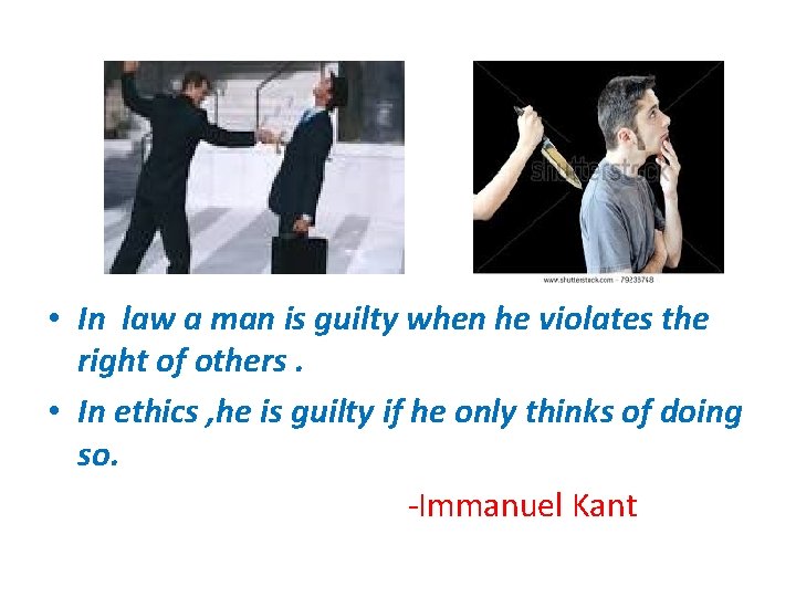 • In law a man is guilty when he violates the right of • In law a man is guilty when he violates the right of