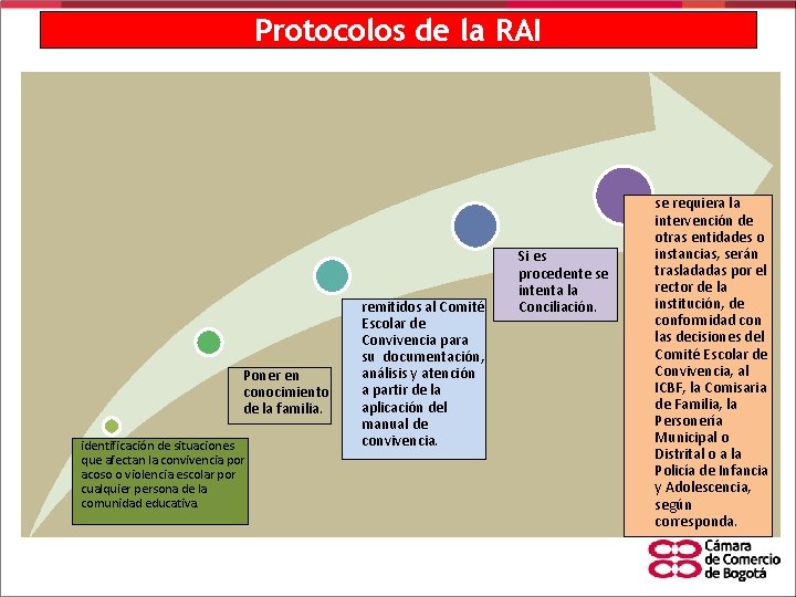 Protocolos de la RAI Poner en conocimiento de la familia. identificación de situaciones que