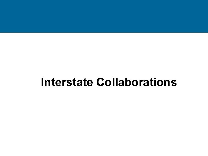 Interstate Collaborations 