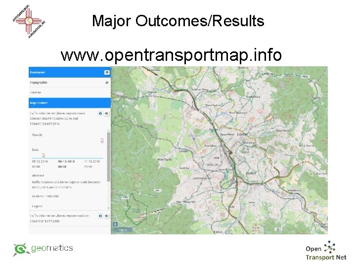 Major Outcomes/Results www. opentransportmap. info 