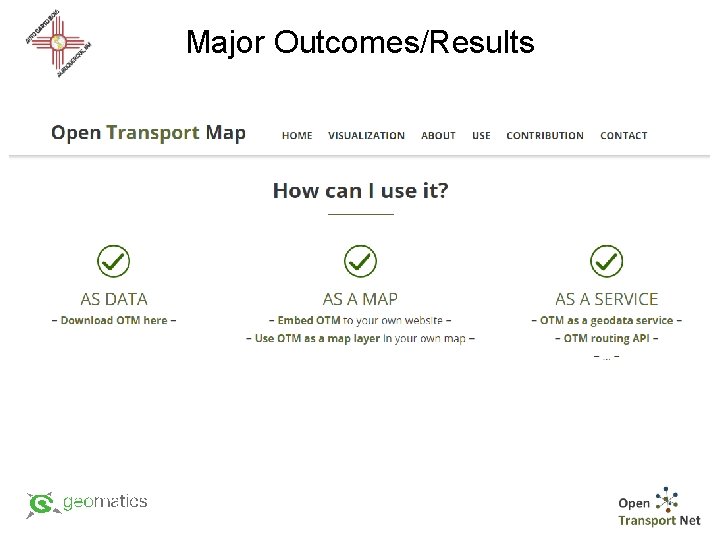 Major Outcomes/Results 