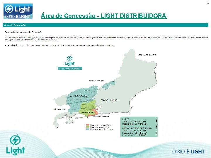 3 Área de Concessão - LIGHT DISTRIBUIDORA 