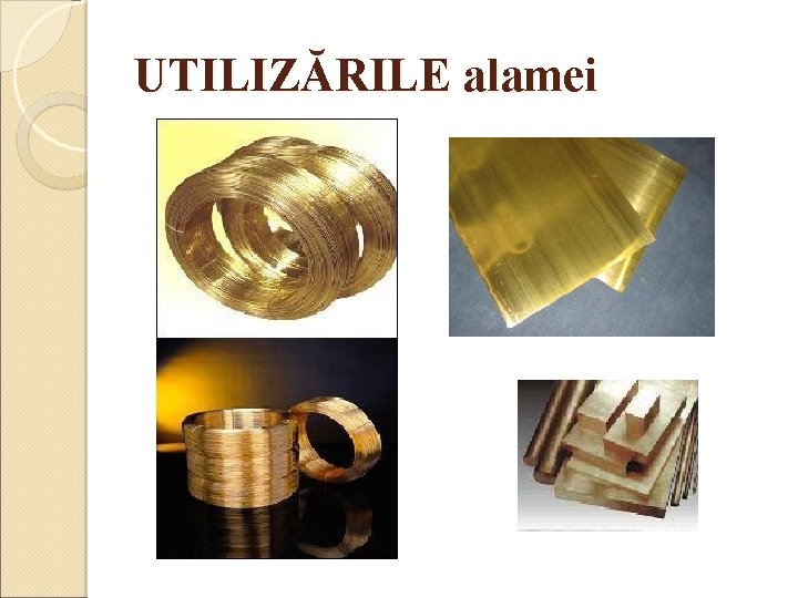 UTILIZĂRILE alamei 