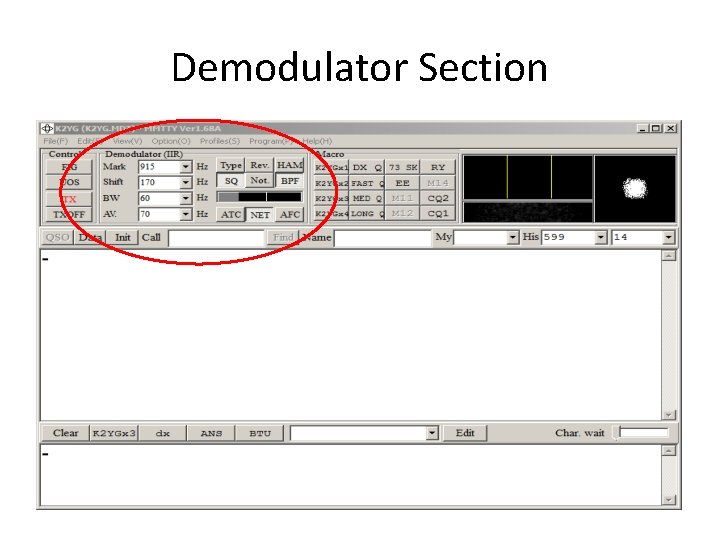 Demodulator Section Demodulator Section