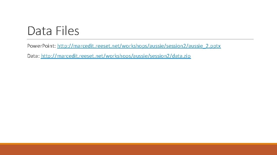 Build your toolbox In depth data manipulation with