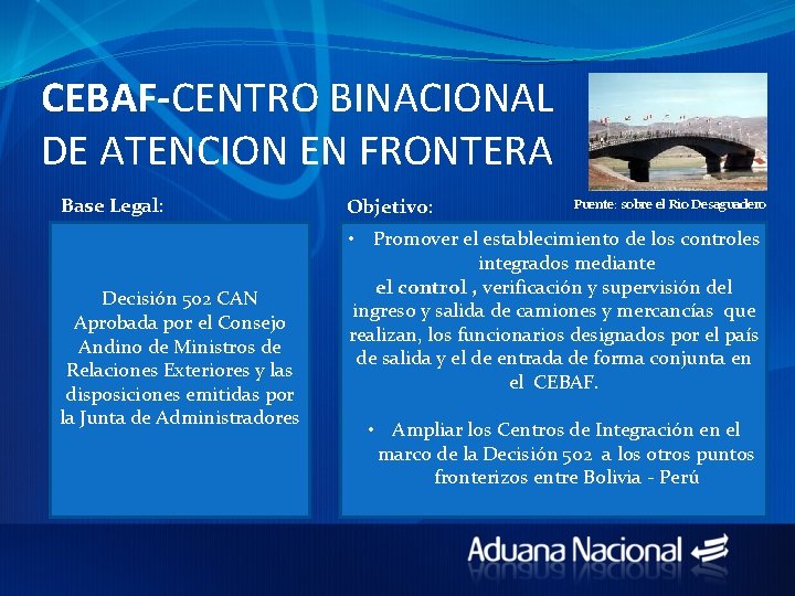 CEBAF INTEGRADO Centro Binacional de Atencin en frontera