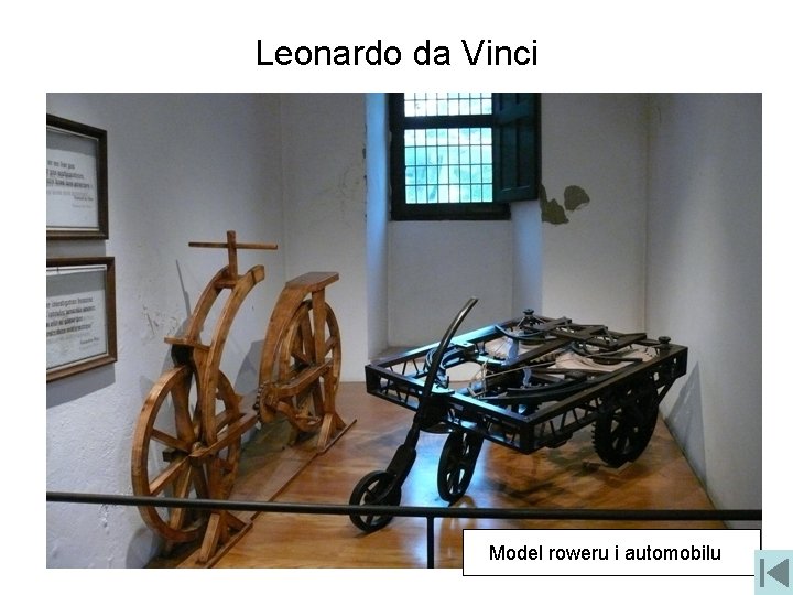 Leonardo da Vinci Model roweru i automobilu 