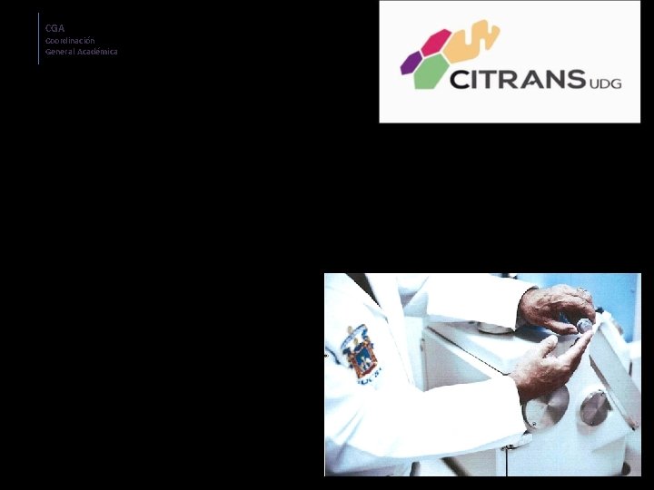 CGA Coordinación General Académica Principios del CITRANS v Oportunidad en el servicio; v Calidad