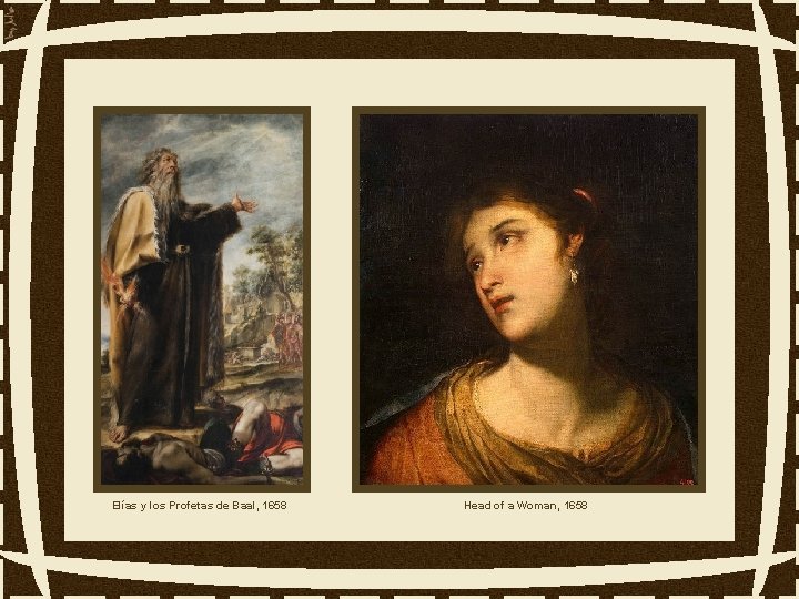 Elías y los Profetas de Baal, 1658 Head of a Woman, 1658 