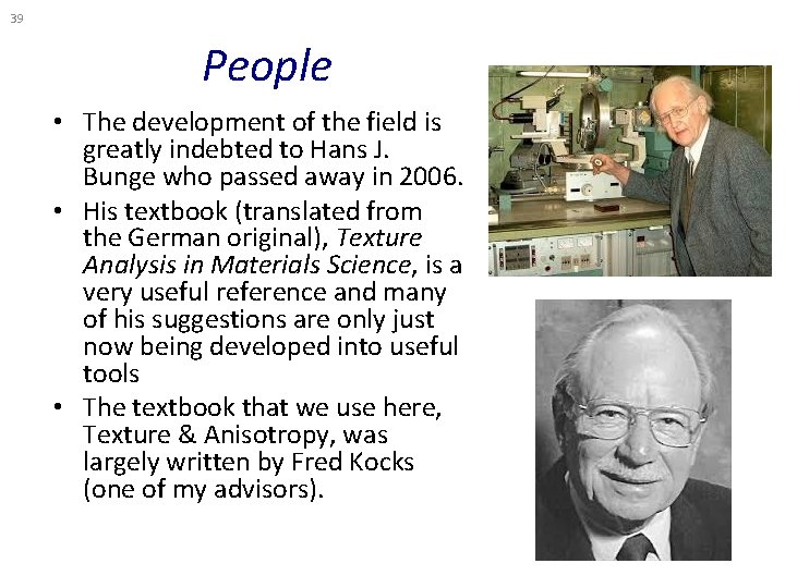 39 People • The development of the field is greatly indebted to Hans J. 39 People • The development of the field is greatly indebted to Hans J.