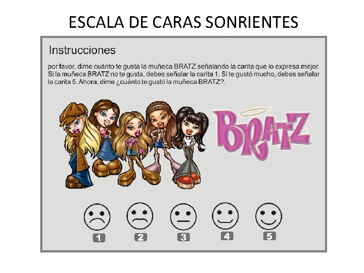 ESCALA DE CARAS SONRIENTES ESCALA DE CARAS SONRIENTES
