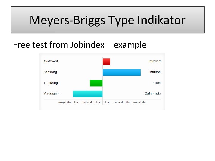 Meyers-Briggs Type Indikator Free test from Jobindex – example 