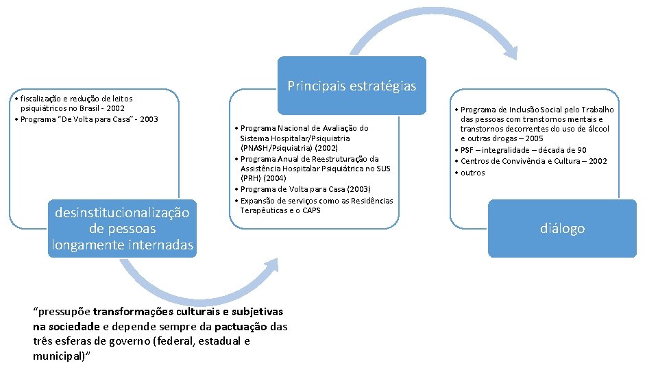  • fiscalização e redução de leitos psiquiátricos no Brasil - 2002 • Programa