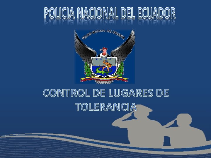 CONTROL DE LUGARES DE TOLERANCIA 