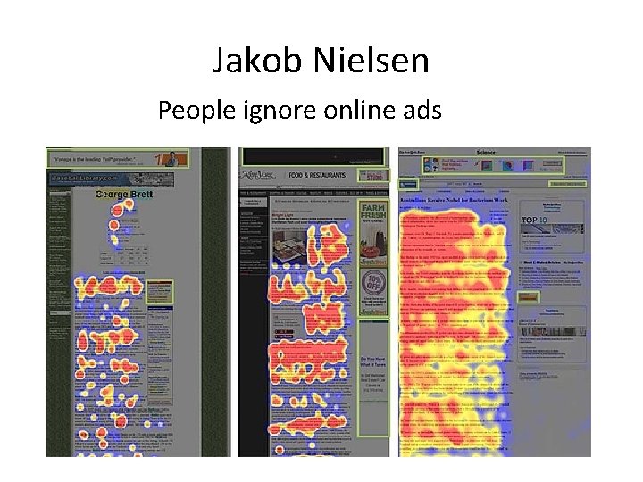 Jakob Nielsen People ignore online ads 