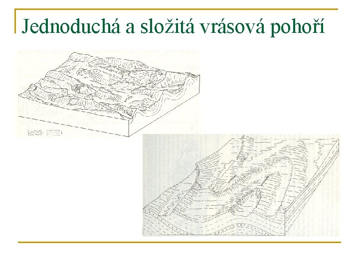 Jednoduchá a složitá vrásová pohoří 