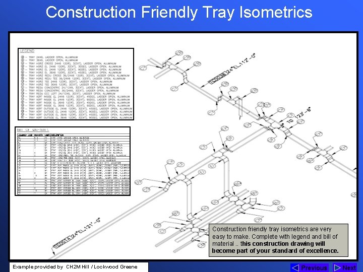 Construction Friendly Tray Isometrics Construction friendly tray isometrics are very easy to make. Complete