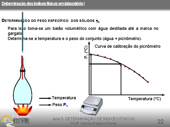 Determinação dos índices físicos em laboratório | DETERMINAÇÃO DO PESO ESPECÍFICO DOS SÓLIDOS -gs