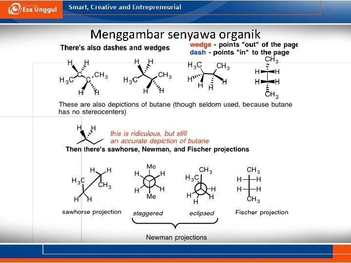 Menggambar senyawa organik 