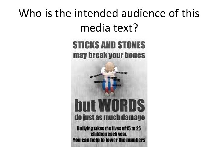 Who is the intended audience of this media text? 