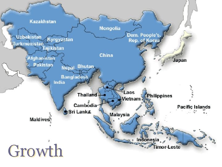 China Hong Kong Indonesia Japan Korea Philippines Taiwan Thailand Growth 