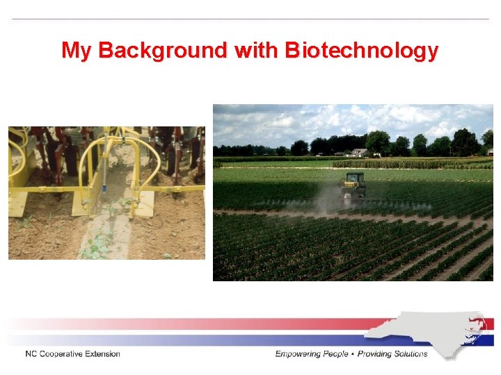 My Background with Biotechnology 