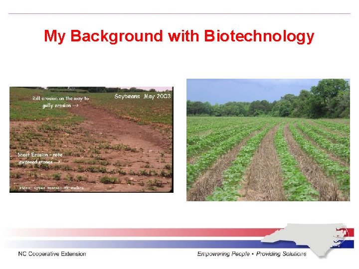 My Background with Biotechnology 