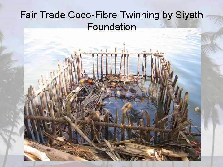 Fair Trade Coco-Fibre Twinning by Siyath Foundation 