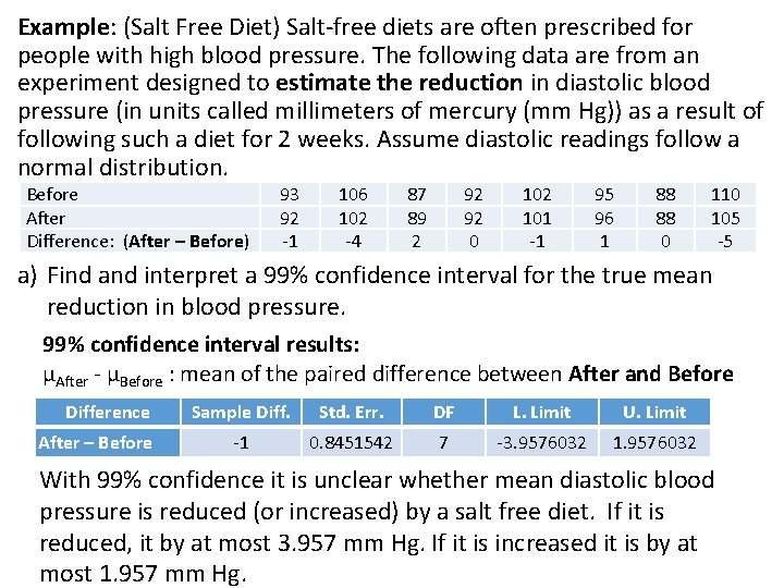 Example: (Salt Free Diet) Salt-free diets are often prescribed for people with high blood Example: (Salt Free Diet) Salt-free diets are often prescribed for people with high blood