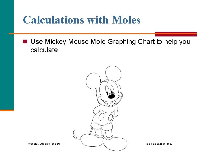 Calculations with Moles n Use Mickey Mouse Mole Graphing Chart to help you calculate