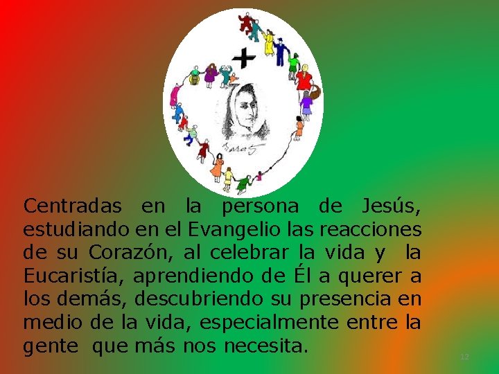 Centradas en la persona de Jesús, estudiando en el Evangelio las reacciones de su